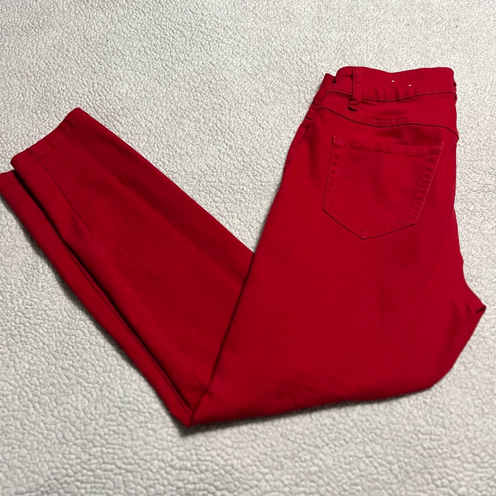 *sold*  d. jeans Women's Vibrant Red Skinny Jeans size 6